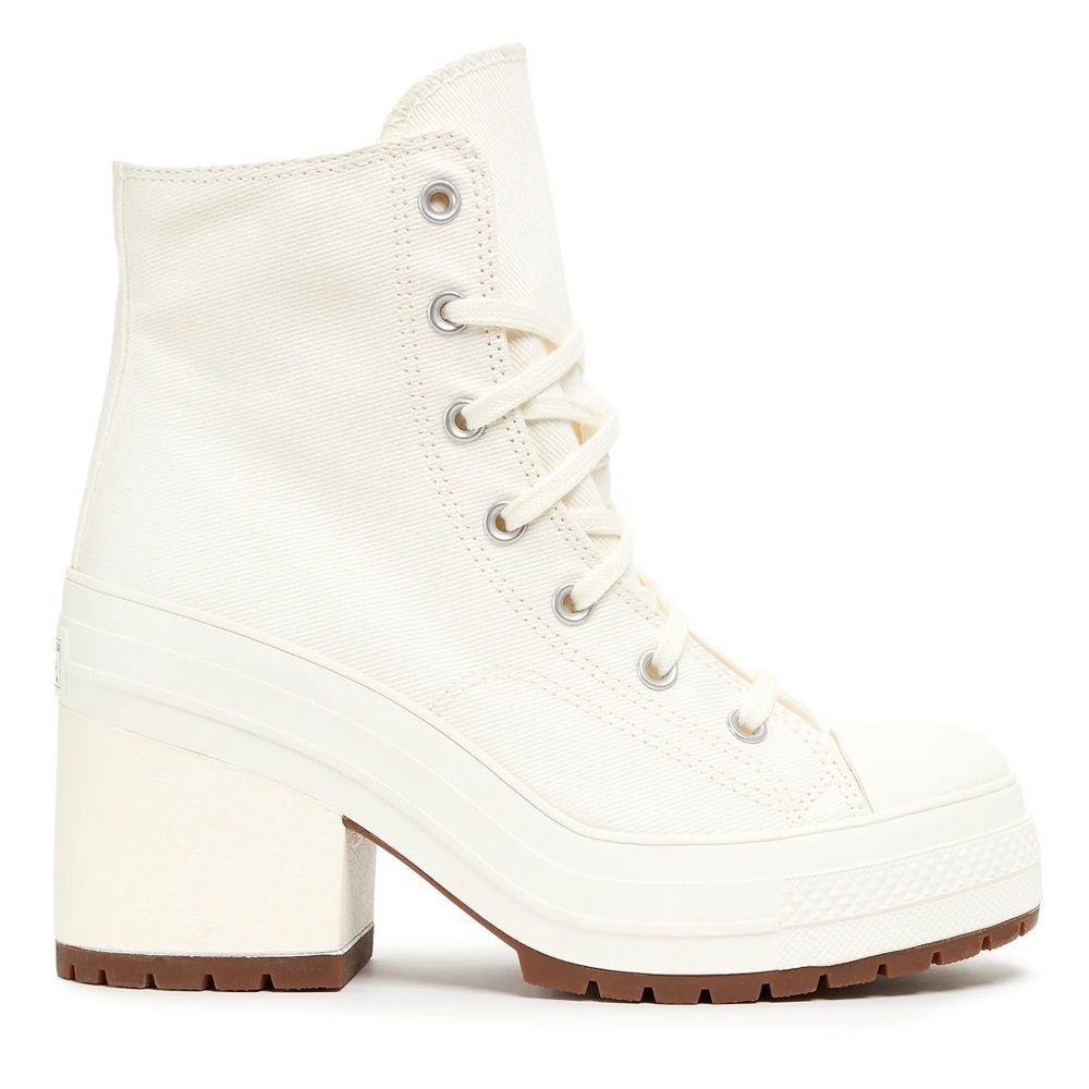 Converse Women's White High-Top Platform Sneakers - Picture 2 of 8